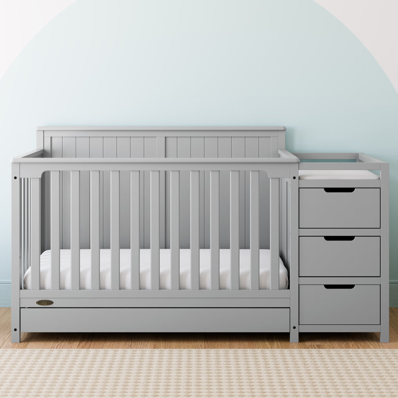 Graco Hadley 5 in 1 Convertible Crib and Changer with Storage Reviews Wayfair Canada